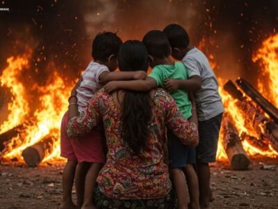 जिंदगी की आखिरी सांस तक ममता की मिसाल बनी रही मां, आग में जलती रही लेकिन बच्चों को सीने से नहीं हटाया