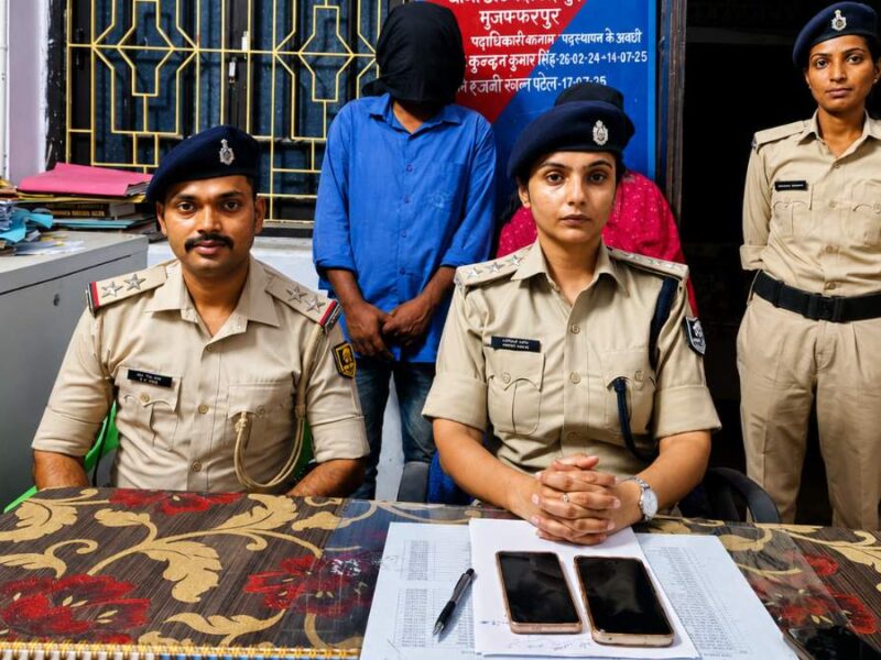 मुजफ्फरपुर में 24 घंटे के भीतर लूटकांड का खुलासा, दो आरोपी गिरफ्तार